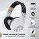 PowerLocus Bluetooth OverEar Headphones Wireless Stereo Foldable Headphones Wireless and Wired Headsets with Builtin Mic Micro SDTF FM for iPhoneSamsungiPadPC BlackWhite