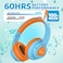 VibeTune Kids Bluetooth Headphones 60H Playtime Volume Limited 8594dB Bluetooth 54 TypeC Fast Charging Foldable Wireless Headphones for Kids Toddler Headsets with HD MicBlue