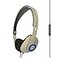 Koss KPH30iRB Retro Style OnEar Headphones inLine Microphone and Touch Remote Control DProfile Design Wired with 35mm Plug Rhythm Beige