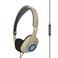 Koss KPH30iRB Retro Style OnEar Headphones inLine Microphone and Touch Remote Control DProfile Design Wired with 35mm Plug Rhythm Beige