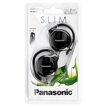Panasonic Rphs46ek Slim Clip On Earphone Black