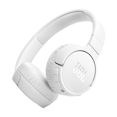 JBL Tune 670NC Adaptive Noise Cancelling with Smart Ambient Wireless OnEar Headphones Up to 70H Battery Life with Speed Charge Lightweight Comfortable and Foldable Design White