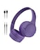 Belkin SoundForm Mini Wireless Bluetooth Kids Headphones 30H Battery 85dB Safe Volume Limit BuiltIn Microphone Toddler OnEar Earphones for iPhone iPad Fire Tablet Ideal for School Purple