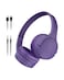 Belkin SoundForm Mini Wireless Bluetooth Kids Headphones 30H Battery 85dB Safe Volume Limit BuiltIn Microphone Toddler OnEar Earphones for iPhone iPad Fire Tablet Ideal for School Purple