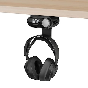 BRAINWAVZ Under Desk Headphone Hanger Stand for Steelseries Arctis Nova Pro Wireless Headsets with Dock for the Wireless Base Station by Brainwavz HPS02
