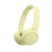 Sony WHCH520 Wireless Headphones Bluetooth OnEar Headset with Microphone and up to 50 Hours Battery Life with Quick Charging Butter Yellow