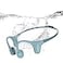 mojawa Run Plus Bone Conduction Headphones OpenEar Bluetooth Headphones 32GB MP3 Player IP68 Waterproof Swimming Earbuds Deep Bass Secure Fit for Running Gym and Daily Use Blue