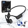 ELYXFUL Bone Conduction Swimming Headphones IP68 Waterproof Bluetooth 64GB MP3 Player OpenEar Water Headphones for Swimming with Mic Secure Fit Great for Running Cycling and Workouts