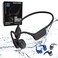 ELYXFUL Bone Conduction Swimming Headphones IP68 Waterproof Bluetooth 64GB MP3 Player OpenEar Water Headphones for Swimming with Mic Secure Fit Great for Running Cycling and Workouts