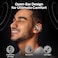 Monster Open Free AC100 Open Ear Bluetooth 53 Headphones Wireless Earbuds with Earhooks Immersive Stereo Sound by 16mm Large Driver Clear Calls 30H Playtime for Workout Black