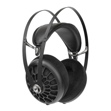 MEZE AUDIO 105 AER Wired OverTheEar Lightweight Audiophile OpenBack Headphones 50mm Dynamic Drivers Low Impedance 42 Ohms Cables and Carrying Pouch Included Black