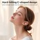 ZIHNIC S26 Wireless Clip on Earbuds Open Ear Wireless Bluetooth 54 Headphones with Mic IPX5 Waterproof 35Hr Play time Light Weight RoseGold