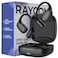 Raycon Essential Open Ear Earbuds Open Ear Headphones Earbuds Wireless Bluetooth Sweat WaterResistant Earphones Running Headphones with UltraLightweight Design 36 Hours Battery Life Black