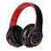 iChenovo 2022 Wireless Bluetooth HeadphonesColorful LED Lights Comfort Over Ear Foldable Headset with Builtin MicrophoneFMSD Card SlotWired for SchoolTablet ComputerPCTVCellphonesTravel