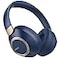 LORELEI BC6 Wireless Over Ear Headphones 50H Playtime Foldable Lightweight Bluetooth Headsets Deep Bass Builtin Microphone Memory Foam Earmuff for Travel Home Office Navy Blue