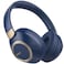 LORELEI BC6 Wireless Over Ear Headphones 50H Playtime Foldable Lightweight Bluetooth Headsets Deep Bass Builtin Microphone Memory Foam Earmuff for Travel Home Office Navy Blue
