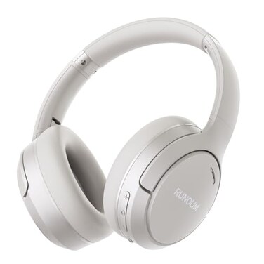 RUNOLIM Hybrid Active Noise Cancelling Headphones 70H Playtime Builtin Microphone Bluetooth Wireless Over Ear Foldable Headphones with HiFi Audio Home Travel Office