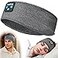 Perytong Sleeping Headphones Bluetooth Headband Soft Long Time Play Sleeping Headsets with Built in Speakers Perfect for WorkoutRunningYogaTravel Darkgray