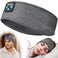 Perytong Sleeping Headphones Bluetooth Headband Soft Long Time Play Sleeping Headsets with Built in Speakers Perfect for WorkoutRunningYogaTravel Darkgray