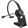 Delton Noise Canceling Bluetooth Computer Headset with Charging Dock Wireless Headset for LaptopPCiMacTabletSmartphones Compatible with MS Teams Zoom Google Meet Slack and More Black
