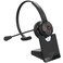 Delton Noise Canceling Bluetooth Computer Headset with Charging Dock Wireless Headset for LaptopPCiMacTabletSmartphones Compatible with MS Teams Zoom Google Meet Slack and More Black