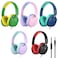 AScholars A Scholars Kids Headphones Bulk 5 Pack for School HD Mic Stereo Sound OverEar Headphones for Classroom Comfortable Fit Foldable 35mm Jack Wired Headphones for Kids ipad Tablets Computer Tr