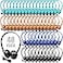 Frienda 48 Pack Classroom Headphones Bulk Wired School Headsets for Students Stereo Headphones with 35 mm Plug for Classroom Online Learning LibraryClassicBlue Orange Navy Black
