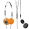 iKF Y3 Wired Headphones Retro Classic Headset Adjustable Headband 35mm Jack Lightweight Replaceable Orange Ear Pads 80S 90S Y2K Old School Suitable for ComputerPCLaptopCD Player