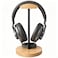 Bliocefo Headphone Stand Nature Wood Metal Headset Hanger Mount Hook Gaming Holder Desktop Earphone Artful Functional Craftmanship Stand for All Headsets with Solid Wooden Base