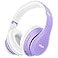 Uliptz Wireless Bluetooth Headphones 65H Playtime 6EQ Sound Modes HiFi Stereo Over Ear Headphones with Microphone Foldable Bluetooth 60 Headphone for TravelOfficeCellphonePC Purple