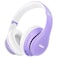 Uliptz Wireless Bluetooth Headphones 65H Playtime 6EQ Sound Modes HiFi Stereo Over Ear Headphones with Microphone Foldable Bluetooth 60 Headphone for TravelOfficeCellphonePC Purple