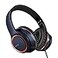 LORELEI X8 OverEar Wired Headphones with Microphone with 145mTangleFree Nylon Line35mm PlugLightweight Foldable Portable Headphones for SmartphoneTabletComputerMp34Dark Blue