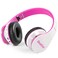 BESTGOT Kids Headphones Bluetooth BT6002 Wireless Headphones for Kids Child Volume Limited 85110dB for School Foldable Headset for 60 Hours PCPhoneTabletsTV WhitePink