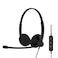 EPOS Impact 100 MS Stereo USBCA Headset with Microphone Microsoft Teams NoiseCancelling Mic Lightweight Call Control USB Adapter Soft Earpads Professional UC Headphones