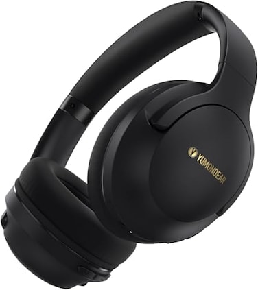 YUMONDEAR Bluetooth Headphones Over Ear 80 Hrs Playtime Wireless Headphones with ENC Mic Deep Bass EQ Foldable Comfort for Travel Gym Commuting Stocking Stuffers