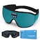 LIGHTIMETUNNEL Sleep Headphones 3D Bluetooth Sleep Mask Washable Sleeping Headphones with Ultra Thin Stereo Speakers Microphone Hands Free for Insomnia Travel