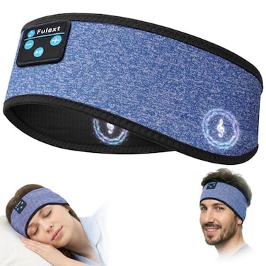 Fulext Sleep Headphones Headband10Hrs Bluetooth Headband with Cozy Earbuds Comfortable Sleeping Headphones for Side Sleepers Sleep Lounge Gift Idea for Women Men