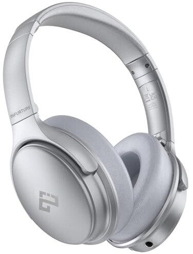 INFURTURE Over Ear Headphones Active Noise Cancelling HeadphonesH1 Bluetooth Headphones Deep Bass Headset Low Latency 90H Playtime Foldable Headphone for Sport Running Cool Gadgets Gift