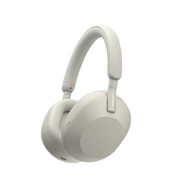 Sony WH1000XM5 Premium Noise Canceling Headphones Auto NC Optimizer 30Hour Battery Alexa Voice Control Silver