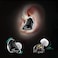 BASN Bmaster Triple Drivers in Ear Monitor Headphone with Two Detachable Cables Fit in Ear Suitable for Audio Engineer Musician Black