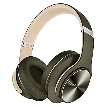 DOQAUS Bluetooth Headphones Over Ear 90H Playtime 3 EQ Modes HiFi Audio ENC Mic Reinforced Durable Frame Soft Earpads for Extended Wear Phone PC Travel