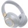 LORELEI BC6 Wireless Over Ear Headphones 50H Playtime Foldable Lightweight Bluetooth Headsets Deep Bass Builtin Microphone Memory Foam Earmuff for Travel Home Office Smoke Gray