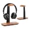 UPERGO Walnut Headphone Stand Wood Headset Stand for Desk Universal Headphone Holder with Storage Base for Gaming Airpod max BoseRazer