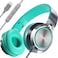 INFURTURE USB C Headphones Wired with Microphone TangleFree Plaiting LineOver Ear HeadphonesLightweight Foldable for SchoolTravelZoomiPhone 171615 Samsung Galaxy S25S24 Google Pixel 9 Ideal Gift