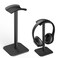 Ahonnpely Headphone Stand for Desk Headset Stand with Aluminum Hanger and Plastic Headrest Headphone Holder for AirPods Max Sony Bose Beats and More Black