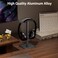 Ahonnpely Headphone Stand for Desk Headset Stand with Aluminum Hanger and Plastic Headrest Headphone Holder for AirPods Max Sony Bose Beats and More Black