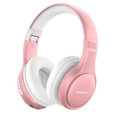 JoySpark Kids Bluetooth Headphones 60 Hours Playtime Bluetooth 54 Kids Headphones Wireless TypeC Fast Charging 8594dB Volume Limited Foldable Toddler Wireless Headsets with MicRose Gold