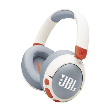 JBL Junior 470NC Wireless OverEar Noise Cancelling Kids Headphones with JBL Safe Sound 85dB Fit for Kids Parental Control with Customizable Volume Playtime and 50Hr Battery Life White