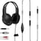 DUNGZDUZ 20Ft Extra Long Cord Headphones for TV PC with Volume Control Wired TV Headset with Extension Cable 35mm Aux Jack with USB RCA Adapters for More TVs Senior Friendly