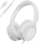 ADOOPE Wired OverEar Headphones with USB C Connector HiFi Stereo Sound NoiseIsolating Ear Cups Comfortable Fit for USB C Devices No Bag White